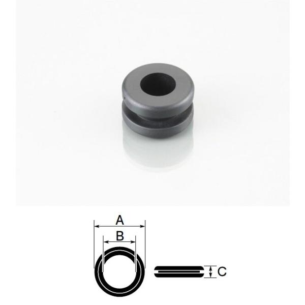 K-CON キタココンビニパーツ グロメット（PVC） A：15.5mm×B：7.8mm×C：9.0...