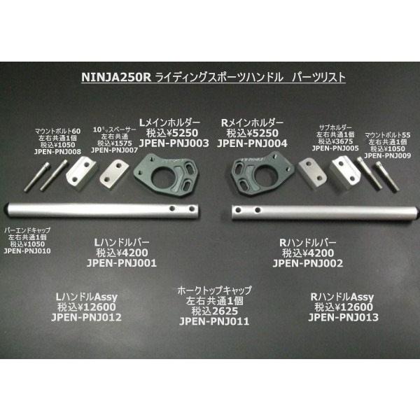 PENSKE PENSKE:ペンスケ NINJA250R用 ライディングスポーツハンドル補修パーツ ...