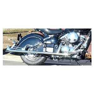 バルカン400 ローライダー 2in1マフラー 極太スラッシュカット2in1マフラー90φ / バルカン400・バルカン