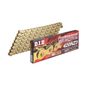 DID ダイドー SUPERノンシールチェーン 420NZ3 ゴールド 【クリップ(RJ)ジョイント付属】 リンク数：124 チェーン 駆動系