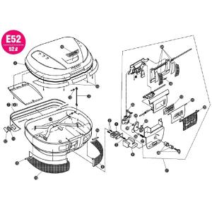 GIVI ジビ 【補修部品】ロックセット [Z682N] E52 キーシリンダー・鍵 スイッチ・ハー...
