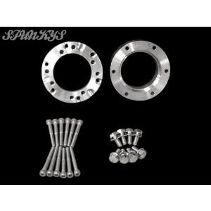 SPUNKY’S スパンキーズ ジャイロ用マルチホイールスペーサー40mm（フラットホイール用ボルト...