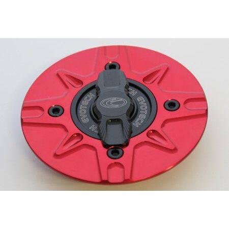 EVOTECH エボテック ラピッドタンクキャップ 中央部カラー：レッド / ボルトカラー：ブラック...