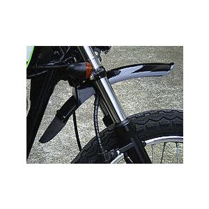 OSCAR オスカー アップタイプフロントフェンダーショート 黒ゲル 250TR KAWASAKI ...