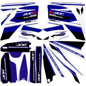 スパイラル WR250R/X コンプリートシート ステップ（ブルー/ブラック