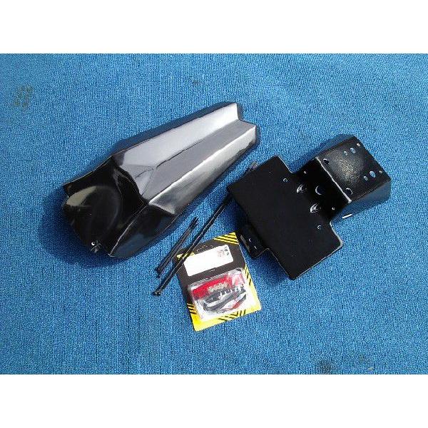 PLEASURE プレジャー リヤフェンダー ・レッドテール＆ナンバーステー付き KLX250 D-...