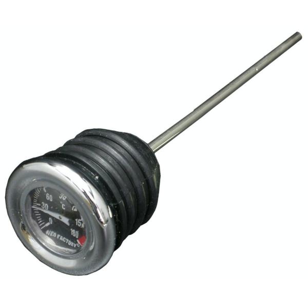 Neofactory ネオファクトリー 摂氏タイプ 油温計付オイルタンクキャップ  ブラック ソフテ...