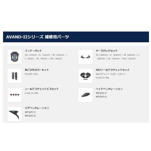 OGK KABUTO OGK KABUTO:オージーケーカブト AVAND-II  用 リアベンチレーション カラー：シャイニーオレンジ / 左 AVAND-II