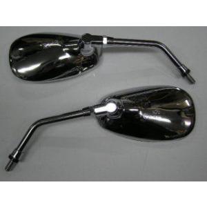 KN企画 ケイエヌキカク 楕円型 メッキバックミラー ミラー ハンドル