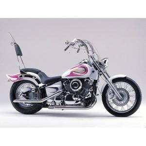 ドラッグスター400 クラッシック FI ケンテック2in1マフラー110Φ 極太フレアカット2in1マフラー110φ / ドラッグスター・ドラッグスター