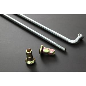 PMC ピーエムシー ユニクロメッキスポークセット KH250 KH400 KAWASAKI カワサ...