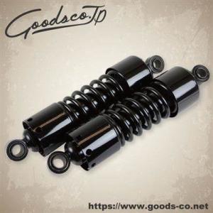 GOODS グッズ G-SUSPENTION280 ブラック 14-10 CB400SS ： XS650 ： 250TR ： W400 ： W650 (上部取付穴径14mm、下部取付穴径10mmの車種に対応)｜webike