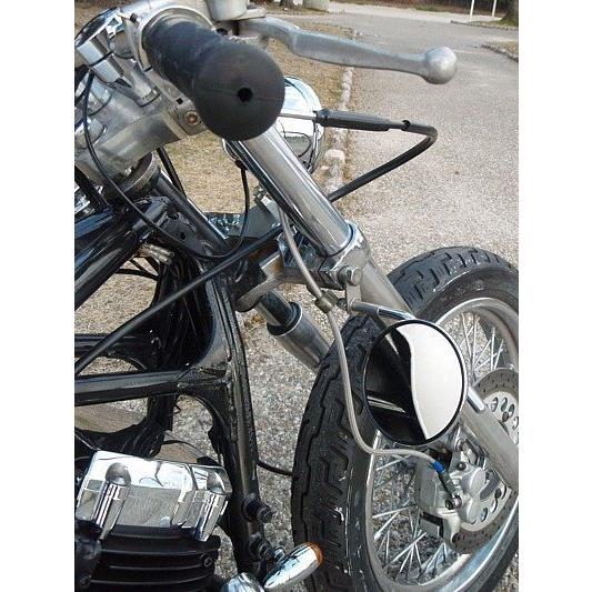 部品屋K&amp;W フォーククランプミラーステー サイズ：4インチ dragstar YAMAHA ヤマハ...
