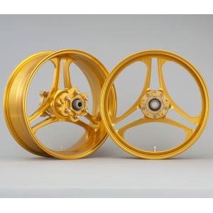 旧cb400f フロントホイール ゴールドアルマイト BULL DOCK ブルドック LAVORANTE [ラヴォランテ] アルミホイール