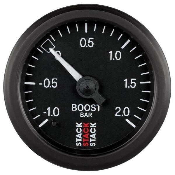STACK スタック ST3000シリーズ 機械式 ブースト計 文字盤カラー：ブラック その他メータ...