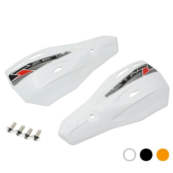 ZETA RACING ジータ レーシング X2 プロテクター カラー：ホワイト ハンドガード・ナッ...