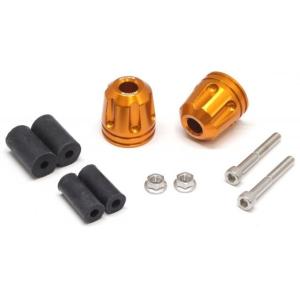 ACTIVE アクティブ アルミバーエンド リボルバー カラー：ゴールド バーエンド ハンドル