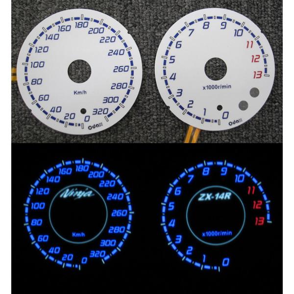 ODAX オダックス ELメーターパネル ZX-14R KAWASAKI カワサキ メーターパネル ...