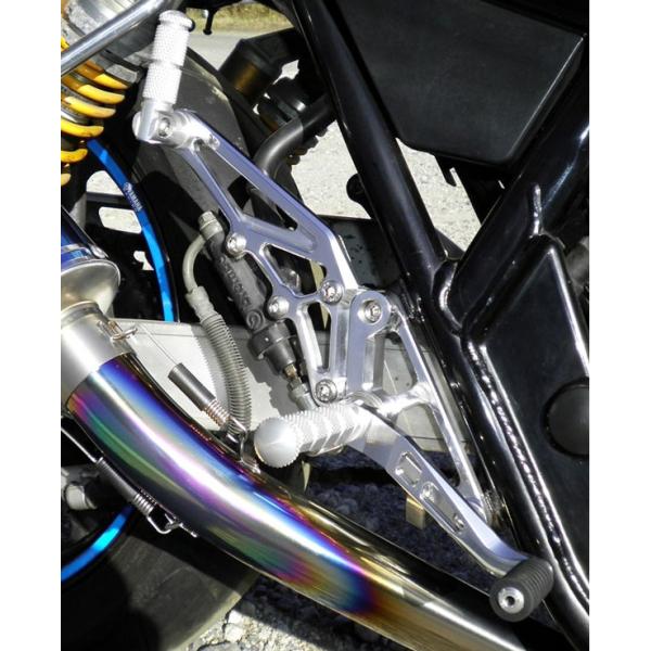 MotoGear モトギア XJR400R専用タンデムプレートキット付きステップ カラー：ポリッシュ...