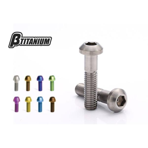 βTITANIUM ベータチタニウム ナベチタンボルト(標準) M6 シルバー 長さ：15mm 汎用...