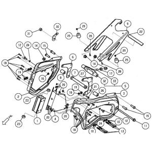 74Daijiro ナナヨンダイジロー (27) ピボットプレート LH その他キッズバイクオプション・補修部品 バイク関連グッズ