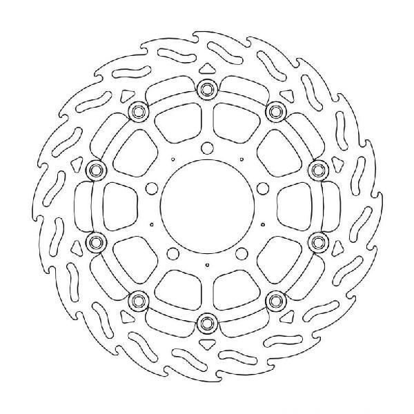 MOTOMASTER モトマスター フレイム ステンローター  フロント用 Z1000 Z750 Z...