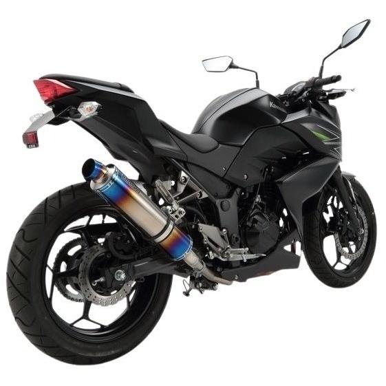BEAMS ビームス R-EVO スリップオンマフラー サイレンサー：ヒートチタン Z250 KAW...