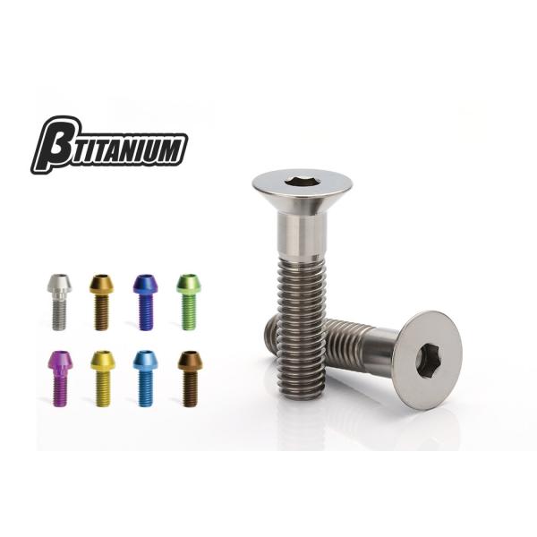 βTITANIUM ベータチタニウム サラチタンボルト M5 マジョーラブルー 長さ：15mm 汎用...