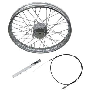 部品屋K&W キングスポーク ホイール クローム/クローム18×5.5J HARLEY