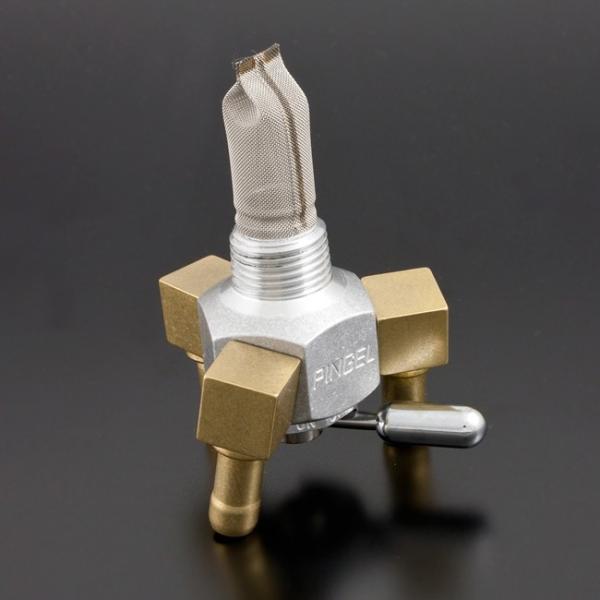PINGEL ピンゲル トリプルアウトハイフローガソリンコック レーシング 3/8NPT 燃料コック...