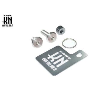 KN企画 ケイエヌキカク 自賠責ステッカープレート＆KNキーホルダー カラー：ガンメタ その他汎用外...