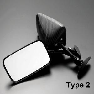 A-TECH（エーテック） カーボンミラーヘッド Type-5 ミラー ハンドル
