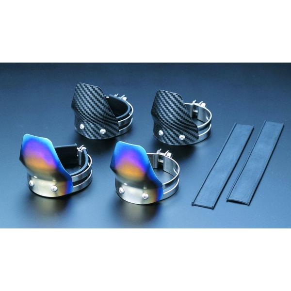 K-FACTORY ケイファクトリー フロントフォークガード (Lサイズ) 素材：チタン製 NINJ...