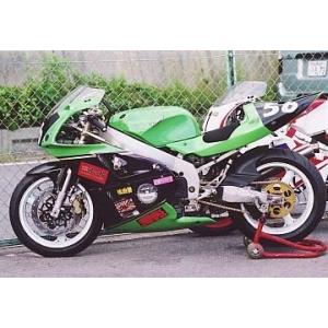 KDCサービス ケイディーシーサービス フルカウル カラー：白ゲル ZXR400 KAWASAKI ...
