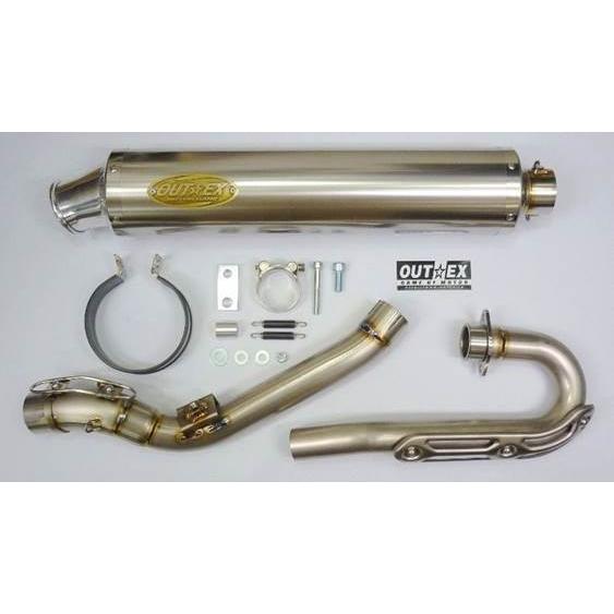 OUTEX アウテックス OUTEX.R-(T-T) フルエキゾーストマフラー サイレンサーバンドス...