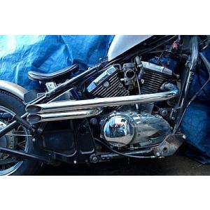 ケンテック ローライダー2in1マフラー900 ローライダー2in1マフラー90φ / VT1300CX・CR・CS | カスタム