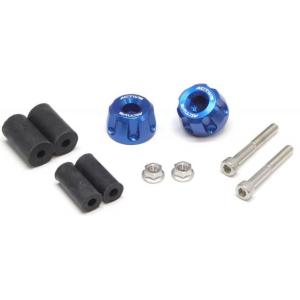 ACTIVE アクティブ アルミバーエンド リボルバー カラー：ブルー バーエンド ハンドル