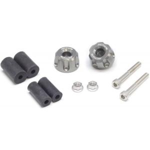 ACTIVE アクティブ アルミバーエンド リボルバー カラー：ガンメタル バーエンド ハンドル