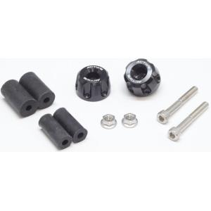 ACTIVE アクティブ アルミバーエンド リボルバー カラー：ブラック バーエンド ハンドル