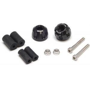 ACTIVE アクティブ アルミバーエンド リボルバー カラー：ブラック バーエンド ハンドル