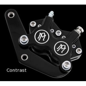 Performance Machine PMブラックブレーキキャリパー 並行輸入品】 ブレーキキャリパー - 125 x 4S クローム パフォーマンス