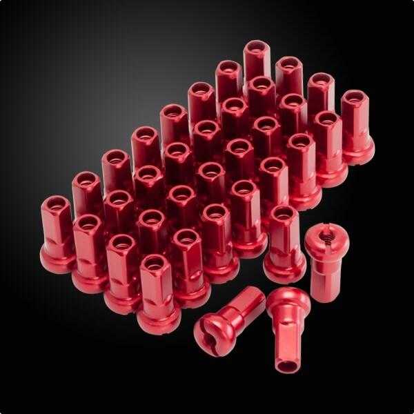 Z-WHEEL ズィーウィール R50リム用アルミニップルセット カラー：レッド KAWASAKI ...