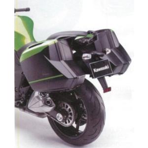 KAWASAKI カワサキ パニアケースストライプ メタリックスパークブラック ニンジャ1000 (...