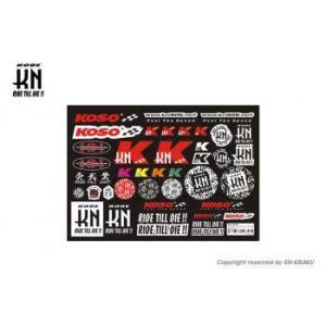 KN企画×KOSO コラボレーションステッカーキットM 300mm×210mm KNKS-STK