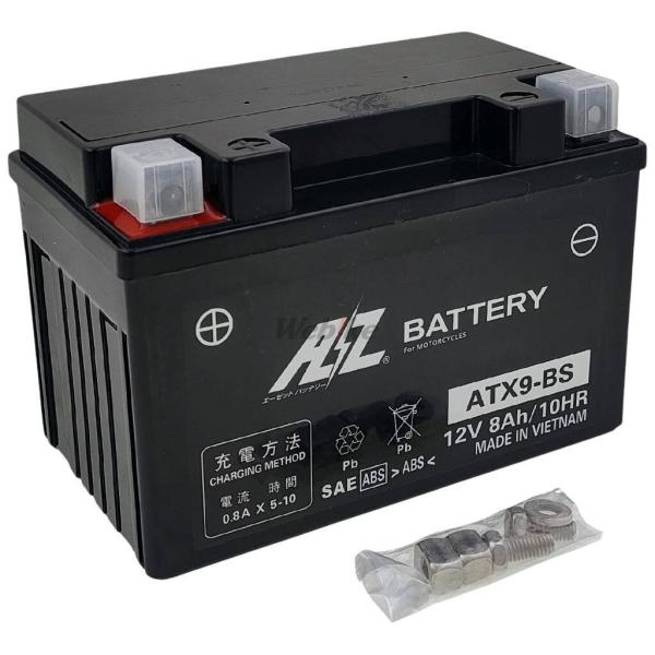 AZ Battery AZバッテリー 【ATX9-BS】AZバッテリー HONDA ホンダ KAWA...