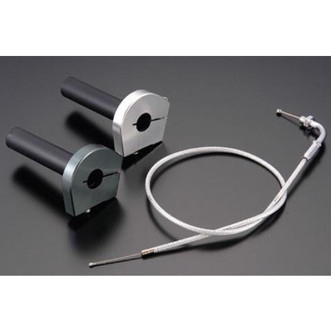 SHIFT UP シフトアップ ハイスロットルケース＆スリーブ＋ブラックスロットルケーブルセット カ...