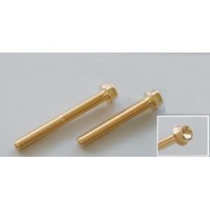 CF POSH CFポッシュ M6 スモールフランジ六角ボルト 24K 長さ：28mm（形状：全ネジ...