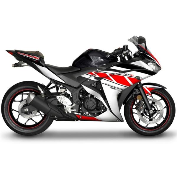 MDF エムディーエフ 車種別グラフィックデカールキット　YZF-R3/R25 フロントトップ部分 ...