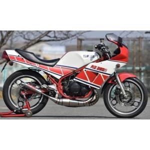 YAMAHA ＲＤ２５０初期型３５２用ショットガンチャンバー RD250（丸タンク）初期型・352用 クロス右2本出しゼスチャンバー