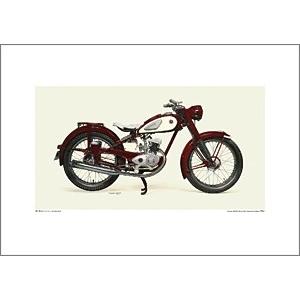 Y’S GEAR(YAMAHA) ワイズギア(ヤマハ) 1955 YAMAHA YA-1 A2ポスター｜webike